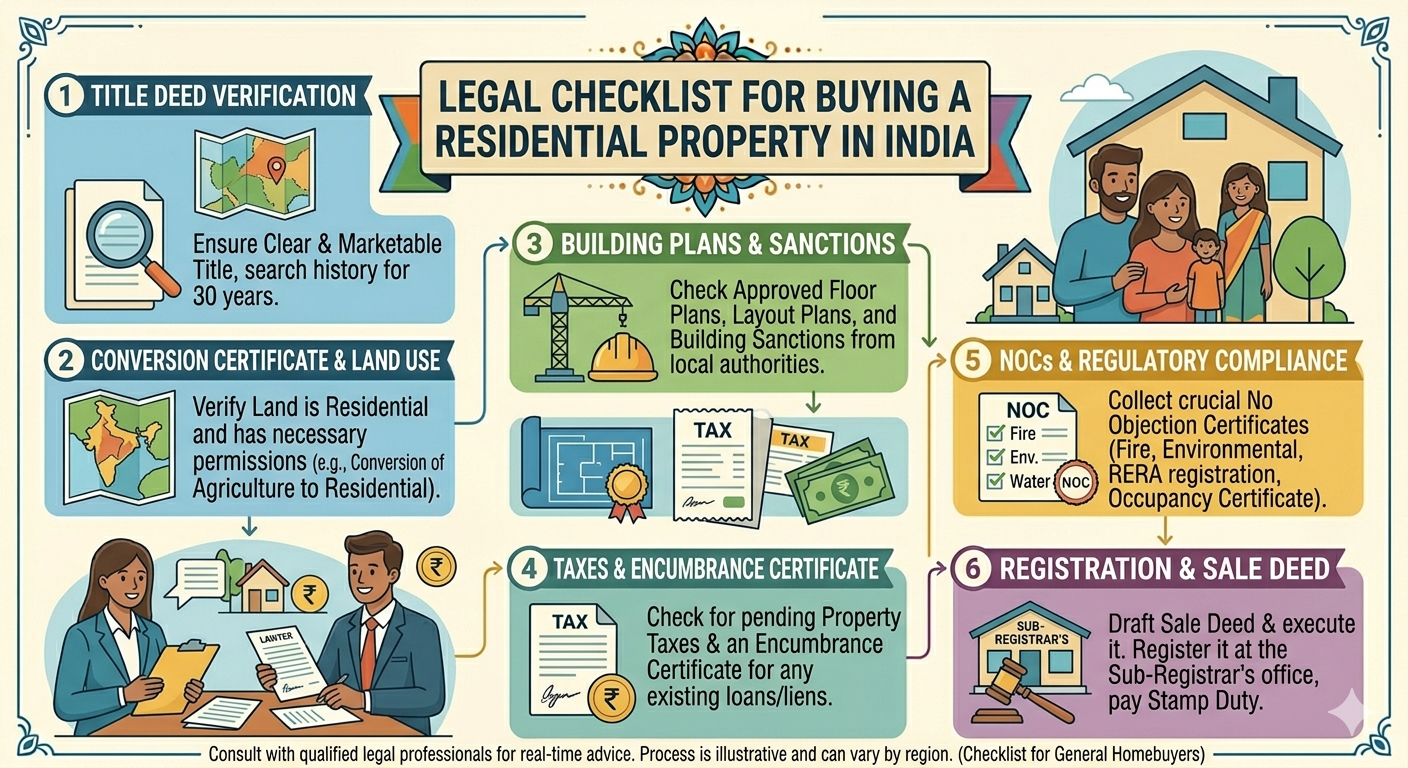 Legal Checklist for Buying a Residential Property in India
