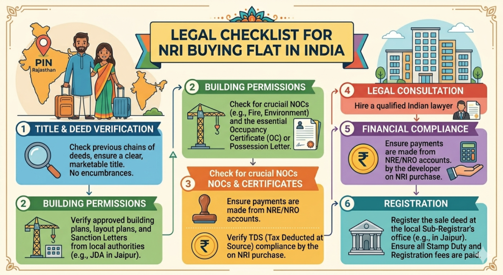 Legal Checklist for NRI Buying Flat in India