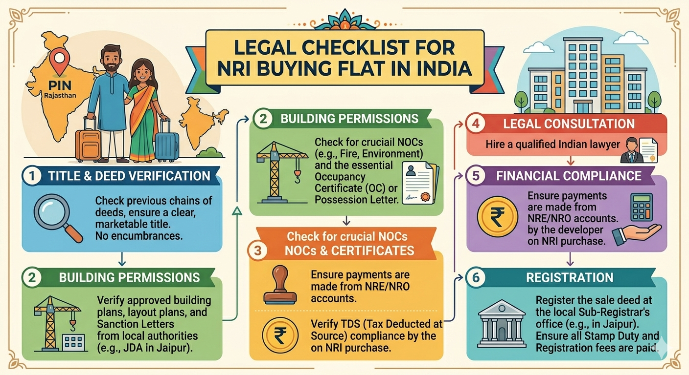 Legal Checklist for NRI Buying Flat in India