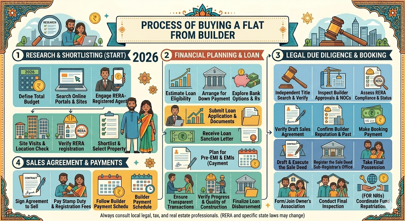 Process of Buying a Flat from Builder