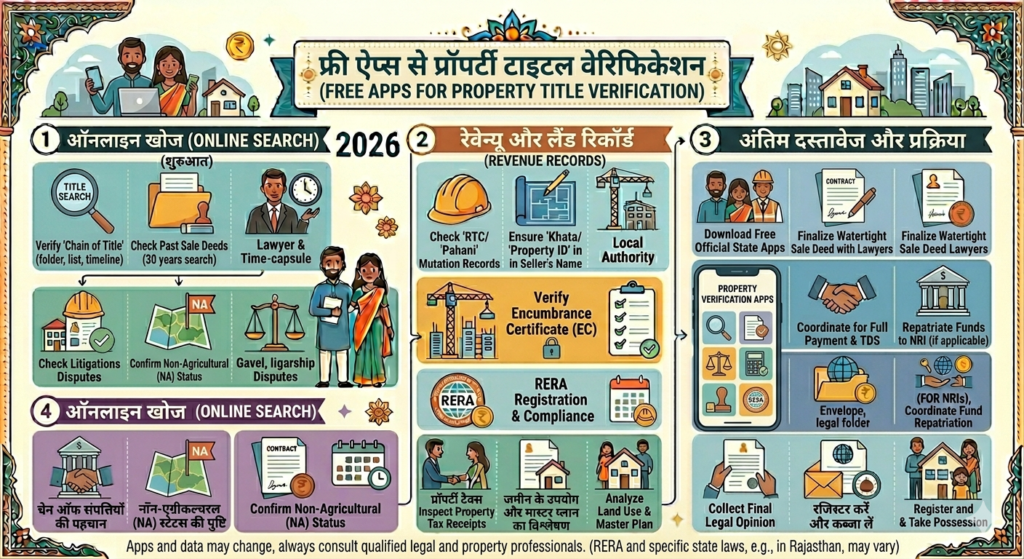 प्रॉपर्टी टाइटल वेरिफिकेशन के लिए कोई ऐप फ्री